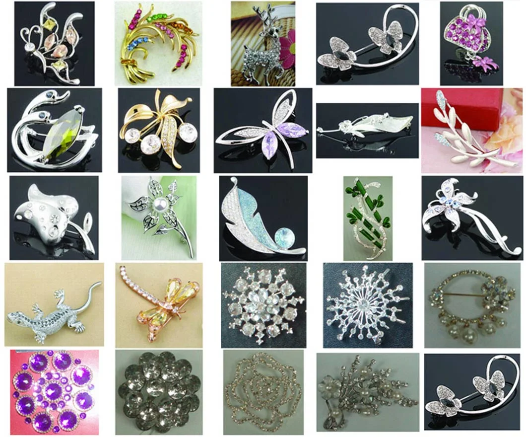 Wholesale Animal Brooch Pins, Crystal Rhinestone Brooch Pins for Clothing Decoration