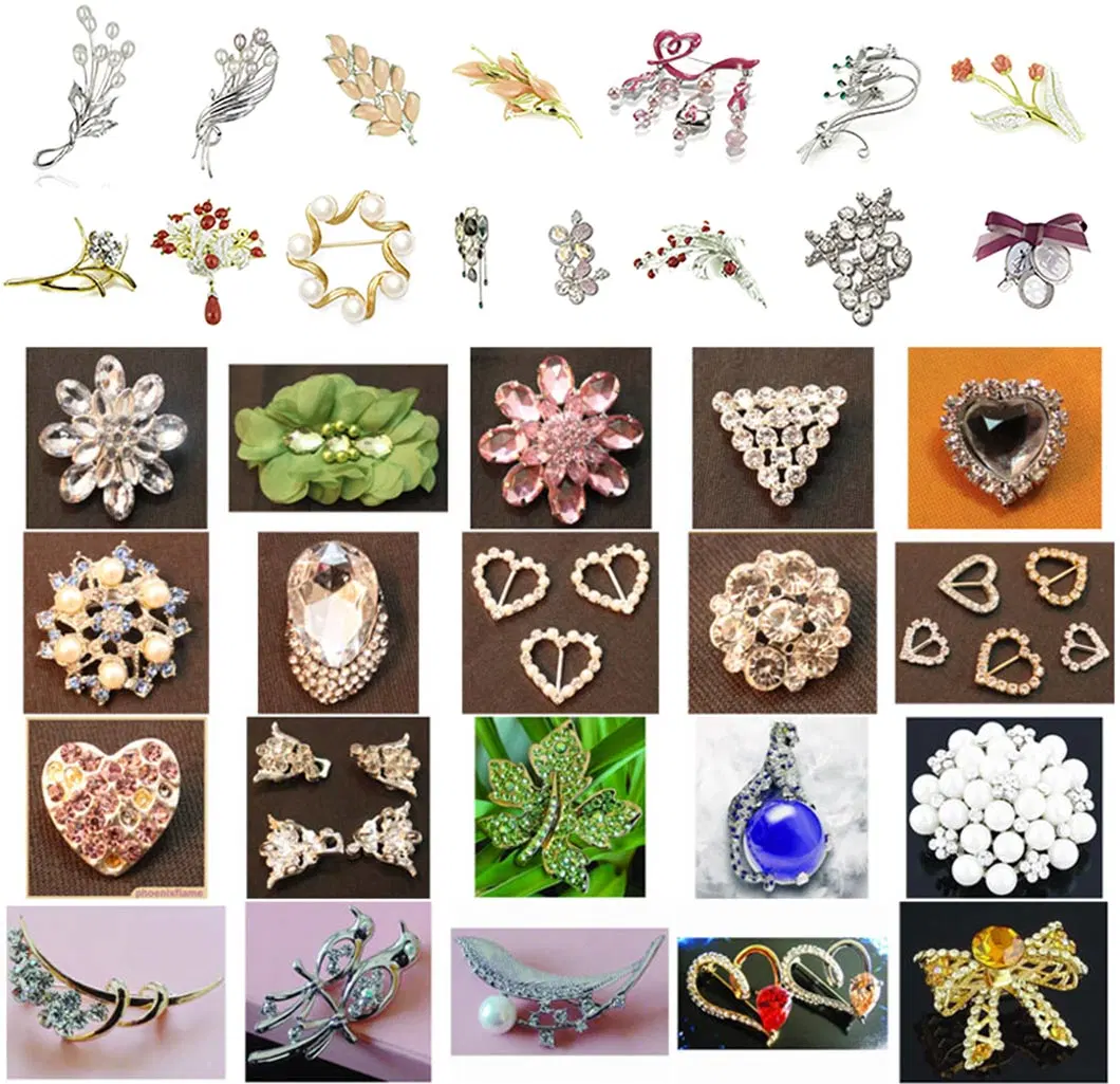 Wholesale Animal Brooch Pins, Crystal Rhinestone Brooch Pins for Clothing Decoration